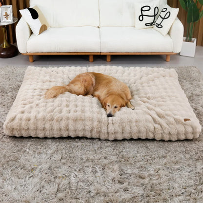 Ultra Plush Dog Bed Soft Pet Cushion Large Dog Crate Puppy Mattress Washable Mat