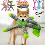 Indestructible Large Dog Sound Squeaky Toys Animals Shape Pet Soft Plush Chew Molar Training Toy Puppy Bite Teeth Dental Toys - shimendi