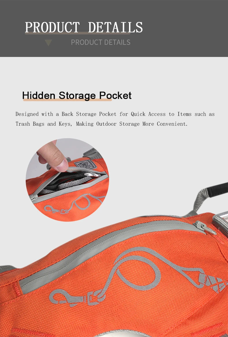 TRUELOVE Escape-proof Harness with Zippered Pocket Tactical Dog Vest Harness and Easy Control Training Military Backpack YH1811