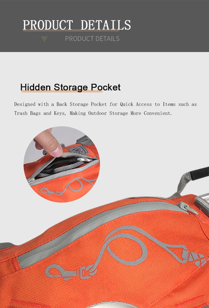 TRUELOVE Escape-proof Harness with Zippered Pocket Tactical Dog Vest Harness and Easy Control Training Military Backpack YH1811