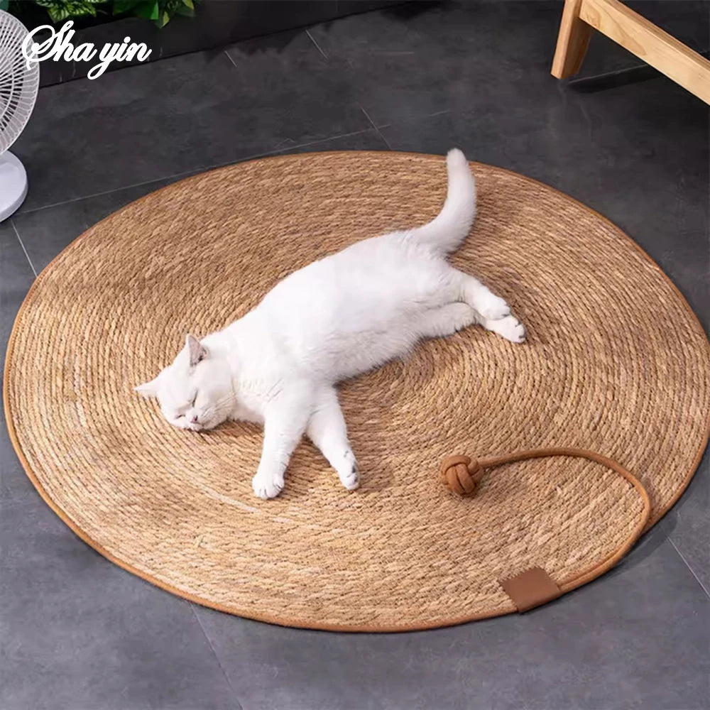 Cat Scratcher Rattan Mat Board Cat Scratch for Sharpen Nails Scraper Cats Tree Cat scratching post Sofa Mats Furniture Protector