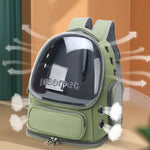 Pet Cat Carrier Bag Outdoor Travel Backpack for Cats Small Dogs Breathable Cat Carrying Bag Pet Supplies Transparent - shimendi