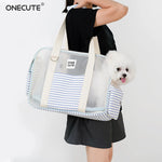 Fashion Transparent Window Pet Carrier Bag, Portable Shoulder Handbag for Small Dogs Cats, Puppy Outgoing Bag for Travel - shimendi