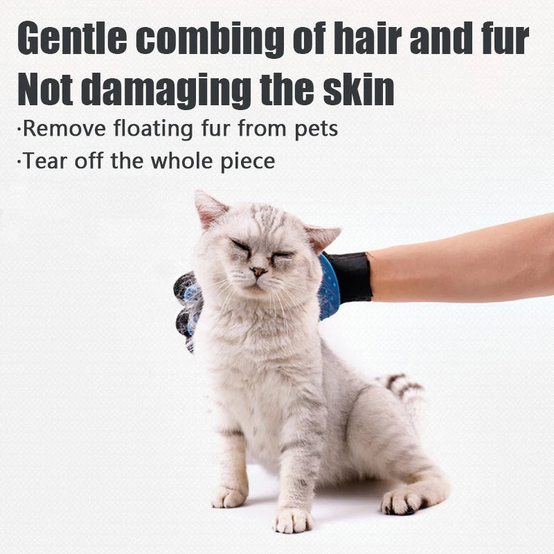 1PC Cat Hair Remove Gloves Rubber Pet Beauty Cleaning Grooming Effective Massage Dog Combs Floating Brush Sticky Hair Gloves