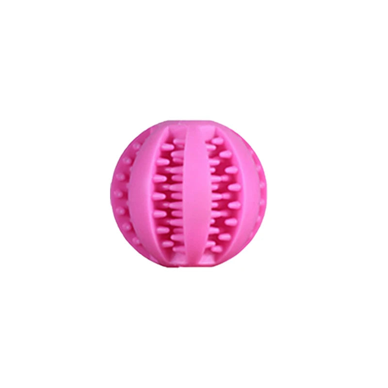 New Pet Dog Toy Interactive Rubber Balls for Small Large Dogs Puppy Cat Chewing Toys Pet Tooth Cleaning Indestructible Dog Ball
