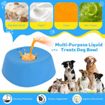 Anti-Choking Slow Feeder Dog Bowl Non-Slip 3/4 Cup - Lick Toy for Liquid Treats Bone Broth Yogurt - shimendi