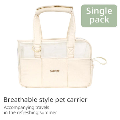 Pet Travel Backpack Outdoor Tote Bag Backpack For Puppy Summer breathable style Chihuahua Dog Supplies Suitable For Small Pets