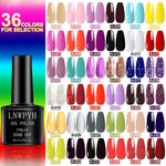 Gel Nail Polish 36 Color Nail Gel Polish Semi Permanent Gel Vernis Base Top Coat Nail Art Manicure Soak Off LED UV Gel Varnishes - shimendi