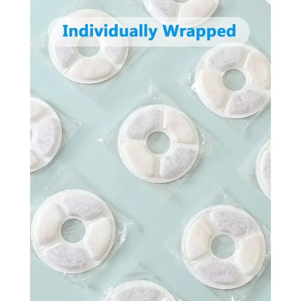 Replacement Filter For Cat Dog Water Drinking Fountain Activated Carbon Replaced Filters 6-12pcs Fountain Dispenser Feeders