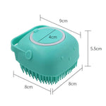 Silicone Dog Bath Massage Gloves Brush Pet Cat Bathroom Cleaning Tool Comb Brush for Dog Can Pour Shampoo Dog Grooming Supplies shimendi Sécurité et Confort pour Chien chat| Shimendi