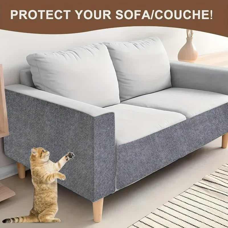 Self-Adhesive Anti Cat Scratch Sofa DIY Cats Scratch Protection Paws Sharpen Trimmable  Carpet Cats Scratch Board ﻿Roll Shipment