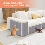 Cat Scratch Protector with Selfadhesive Freeform Cutting Carpet Mat Cat Scratch Protection Furniture Pet Training Sofa Protector - shimendi