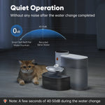 New Stainless Steel Bowl Pet Intelligent Pouring Water Dispenser Automatically Purifies The Wireless Drinking Bowl For Cats - shimendi
