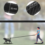 1.5M/2M/5M/3M/15M Medium small Long Dog Leash Latex Silk Easy and Convenient Training Big Dual color dog leash 10 meters - shimendi