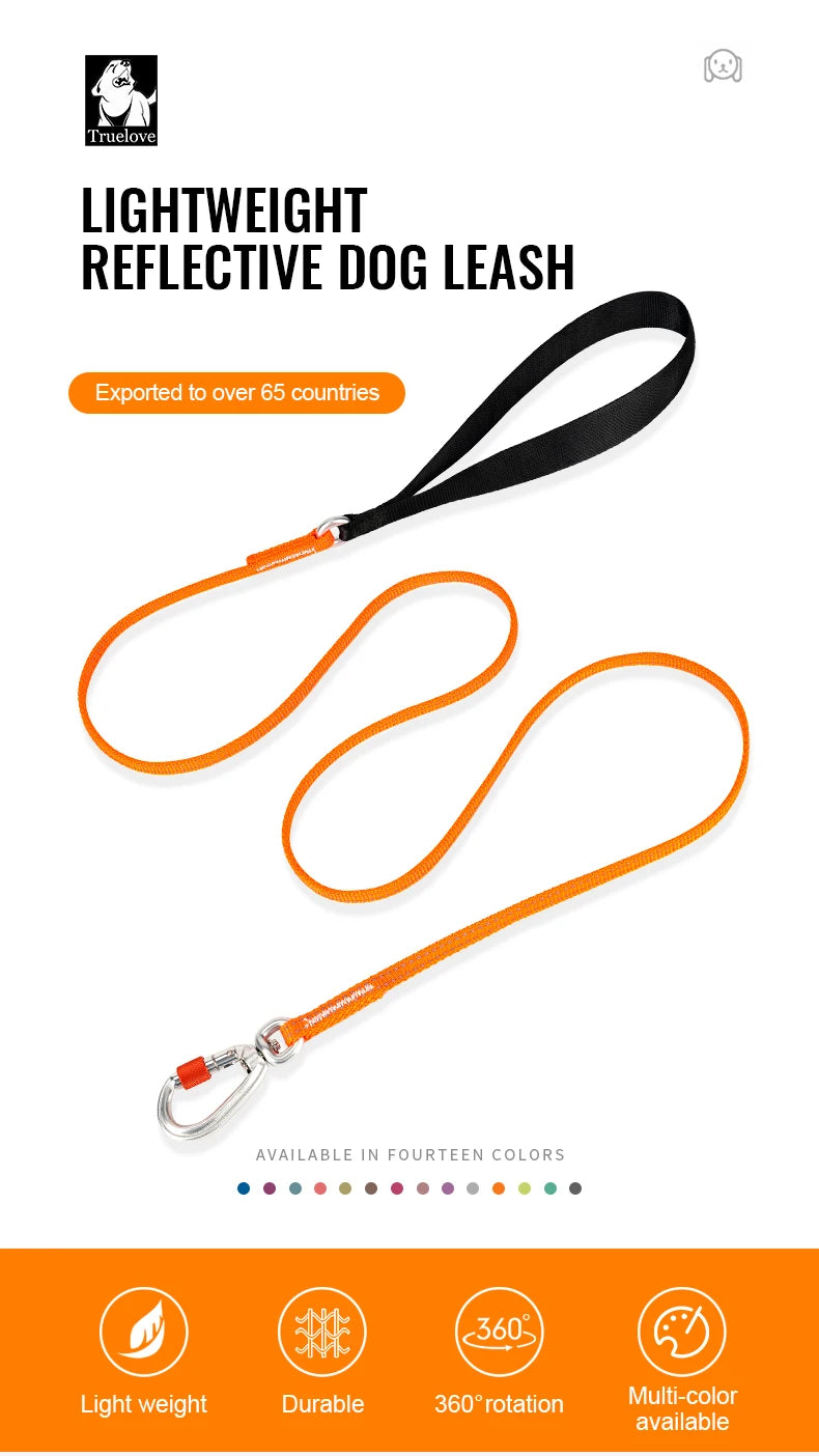 Truelove Lightweight Reflective Dog Leash High Quality Small Adjustable Pet Cat Set Cute Puppy Luxury Designer Dog Leash TLL2772