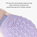 Truelove Breathable Dog Shoes with TPR Sole Flexible Protectable Soft Outsole Classic Outdoor Dog Boots All Breed 4Pcs TLS3962 - shimendi