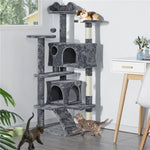Large Cat House for for Kittens & Cat Tree Cat Tower Condo with 2 Condos Scratching Posts Large Cat House for for Kittens & Cats - shimendi
