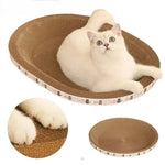 Corrugated Cat Scratcher Cat Scrapers Round Oval Grinding Claw Toys for Cats Wear-Resistant Cat Bed Nest Cat Accessories - shimendi