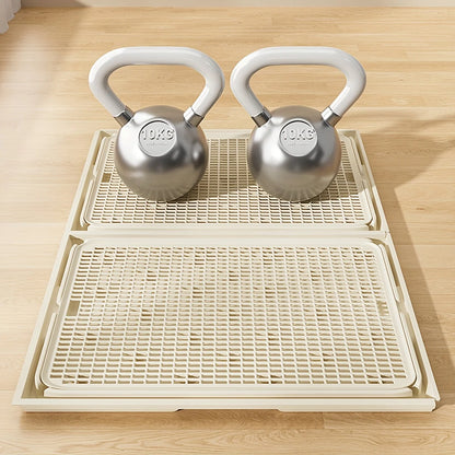 KEMORELA 2-in-1 Dog Potty Tray And Cat Litter Mat Non-Slip Waterproof Soft Paw-Friendly Grid Pattern for Easy Cleaning