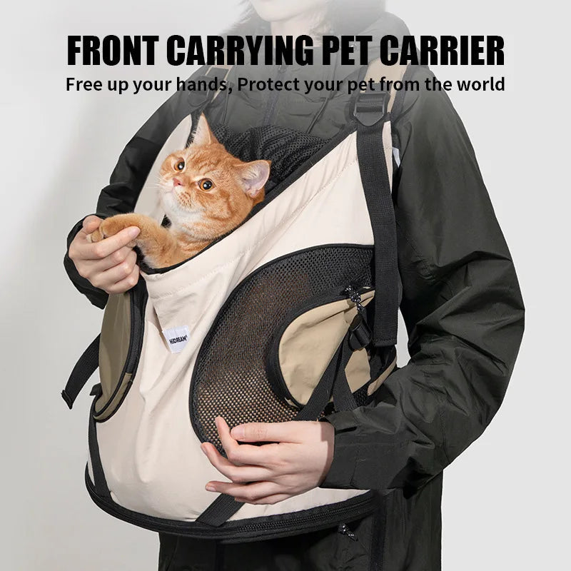 Pet Chest Backpack Front Carrying Tote Backpack Dogs and Cats Breathable Portable Outdoor Bag Shoulder Cat Bag shimendi Sécurité et Confort pour Chien chat| Shimendi