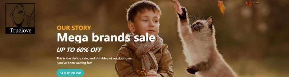 Truelove Pet Harness Small Medium Large Split Dog Fashion Outdoor Dropshipping