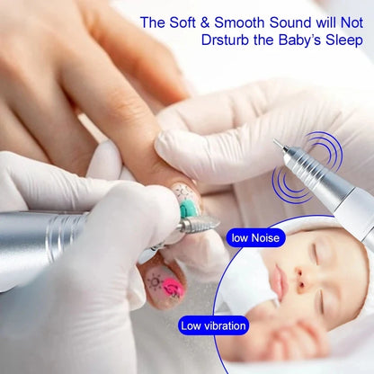 Professional Electric Nail Drill Handle 35000RPM Nail Art Drill Handpiece File Polish Grind Machine Manicure Drill Accessory