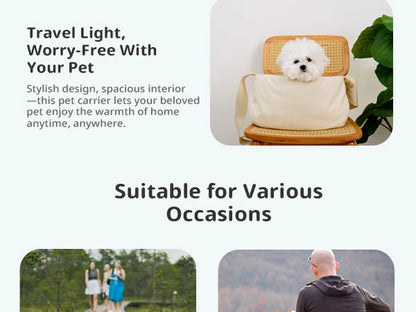 ONECUTE Foldable Pet Carrier Backpack for Small Dogs Cats Travel Tote for Chihuahua Yorkshire Puppy Outdoor Indoor Vet Visit