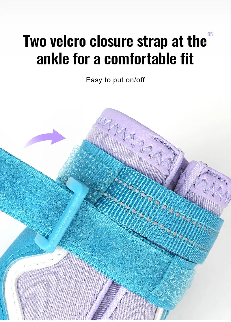 Truelove Dog Shoes for Large Medium Dog Boots & Paw Protectors for Winter Snowy Day Pavement Waterproof with TPR Sole TLS3963