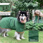 Dog Bathrobe Absorbent Pet Quick Drying Dog Bath Towel for Large Small Dogs Clean Absorbent Bathrobe Cat Pet Products - shimendi