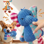 Pet Plush Toy Cute Animals Bite Resistant Interactive Squeaky Dog Chewing Toy Pet Dog Teeth Cleaning Chew Toy Pet Supplies - shimendi