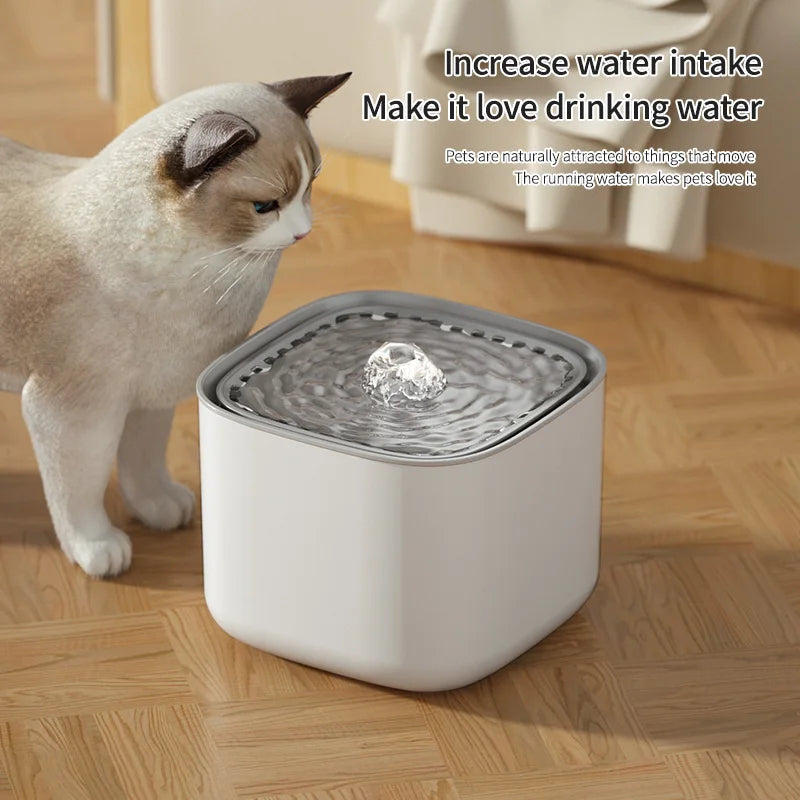 3L Cat Water Fountain Auto Recirculate Filter Large Capacity Filtring Cat Water Drinker USB Electric Mute Cats Water Dispenser - shimendi