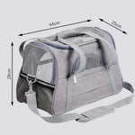 Pet Carrier Bag Foldable Small Dog Cat Carrying Out Bags Expansion Pet Travel Bag Mesh Breathable Expansion Crossbody Handbag - shimendi
