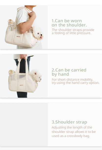 Pet Travel Backpack Outdoor Tote Bag Backpack For Puppy Summer breathable style Chihuahua Dog Supplies Suitable For Small Pets