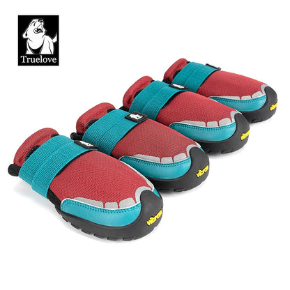 Truelove Pet Shoes Vibram Sole Reflective Durable  Anti-slip Soft Mesh Nylon  Comfortable  Outdoor NEW  2/4pcs Training TLS4862