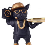 Jewelry Trinket Tray Candy Dog Statue Storage Box Animal Figurine Organizer for Entrance Living Room Countertop Cabinet Entryway shimendi Sécurité et Confort pour Chien chat| Shimendi