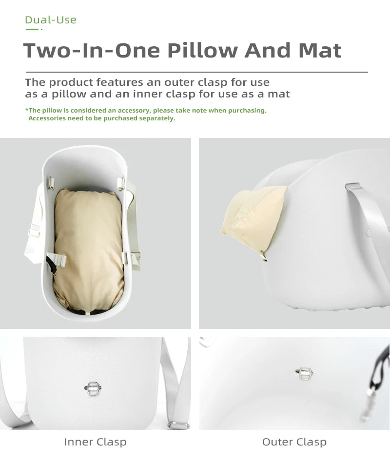 EVA Pet Carrier Bag, Waterproof & Breathable Dog Cat Shoulder Backpack, Lightweight Portable for Small Animals Outdoor Travel