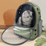 Transparent Pet Cat Carrier Bag Outdoor Travel Backpack for Cats Small Dogs Breathable Cat Carrying Bag Pet Supplies - shimendi