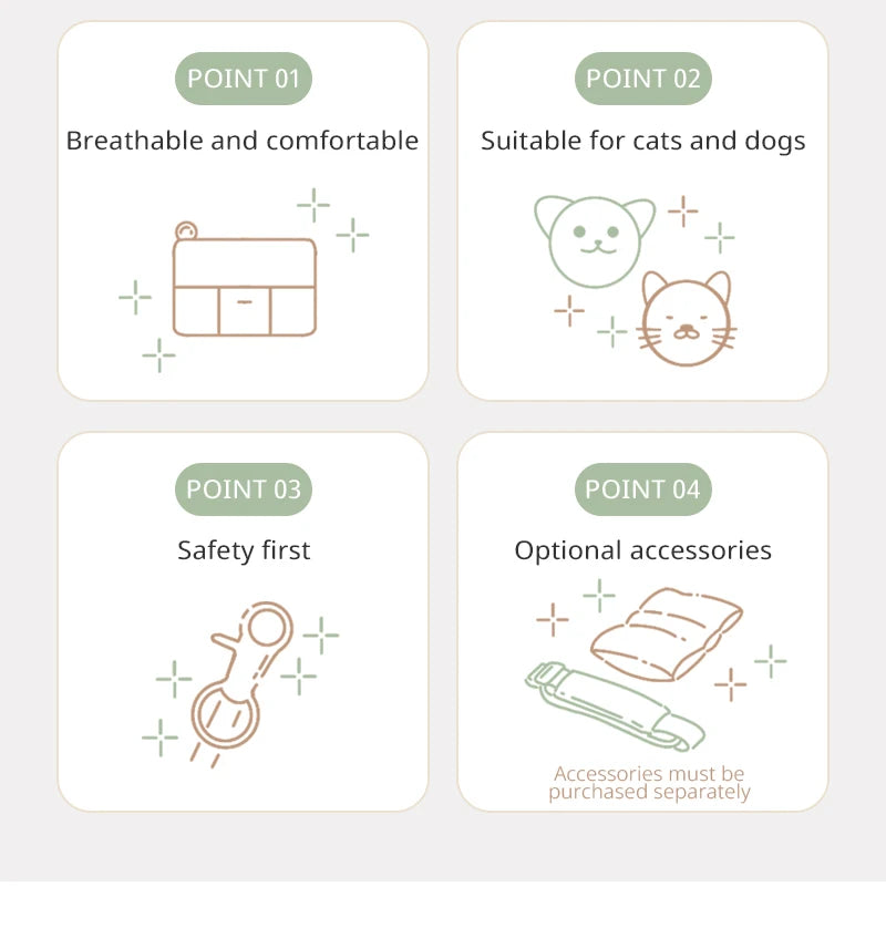 Pet Travel Backpack Outdoor Tote Bag Backpack For Puppy Summer breathable style Chihuahua Dog Supplies Suitable For Small Pets