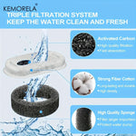 12/15PCS Cat Water Fountain Activated Carbon Sponge Filters for Stainless Steel Water Dispenser Pet Healthy Water Care Accessory - shimendi