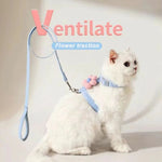 Cat Harness and Leash Sets Adjustable Dog Harness for Small Dog Leash Breashable Pet Harness Out Walking Dog Strap Cat Accessory shimendi Sécurité et Confort pour Chien chat| Shimendi