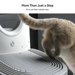 3-in-1 Cat Stepper for Self-Cleaning Litter Box, Trapping Litter & Storage Tray with Non-Slip Ramp for furoomate shimendi Sécurité et Confort pour Chien chat| Shimendi
