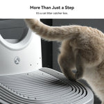 3-in-1 Cat Stepper for Self-Cleaning Litter Box, Trapping Litter & Storage Tray with Non-Slip Ramp for furoomate - shimendi