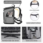 Foldable Expandable Pet Backpack Breathable Mesh Large Capacity for Cats Dogs Outdoor Travel Hiking Carrier shimendi Sécurité et Confort pour Chien chat| Shimendi