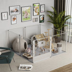 Extra Large Dog Playpen Acrylic Enclosure Pet Animal Bunny - shimendi