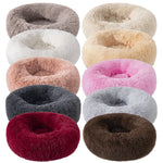 Super Soft Pet Cat Bed Plush Full Size Washable Calm Bed Donut Bed Comfortable Sleeping Artifact Suitable For Winter - shimendi
