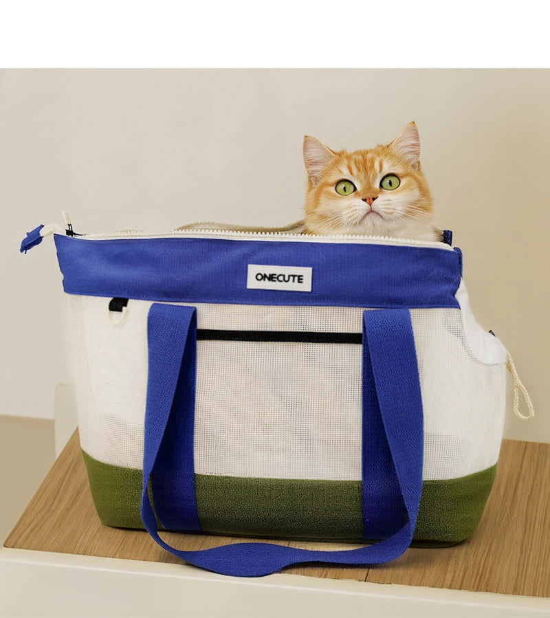 ONECUTE Airline Approved Cat Carrier, Portable Pet Bubble Backpack with Safety Strap, Lightweight Dog Travel Bag