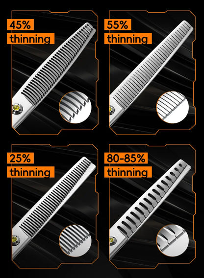 Fenice High-grade JP440C Alloy Steel 7.0/7.5 inch Pet Grooming Scissors Dog Hair Cutting Shears Tool for Pet Groomer Beautician