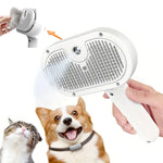 Upgraded Pet Spray Grooming Comb Steamy Floating Hair Removal Cleaning Steam Brush Styling for Dogs Cats Accessories - shimendi