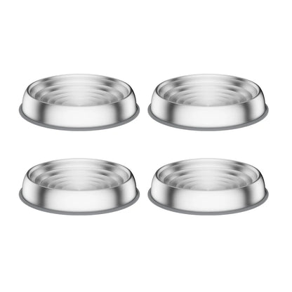 304 Stainless Steel Cat Dog Pet Bowl Non Slip Durable Anti Overthrow Shallow Mouth Design Not Black Chin Grain Basin