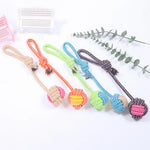 Interactive Cotton Rope Mini Dog Toys Ball for Dogs Accessories Toothbrush Chew Puppy Toy for Large Small Dogs Toy Pet Dog Toy - shimendi